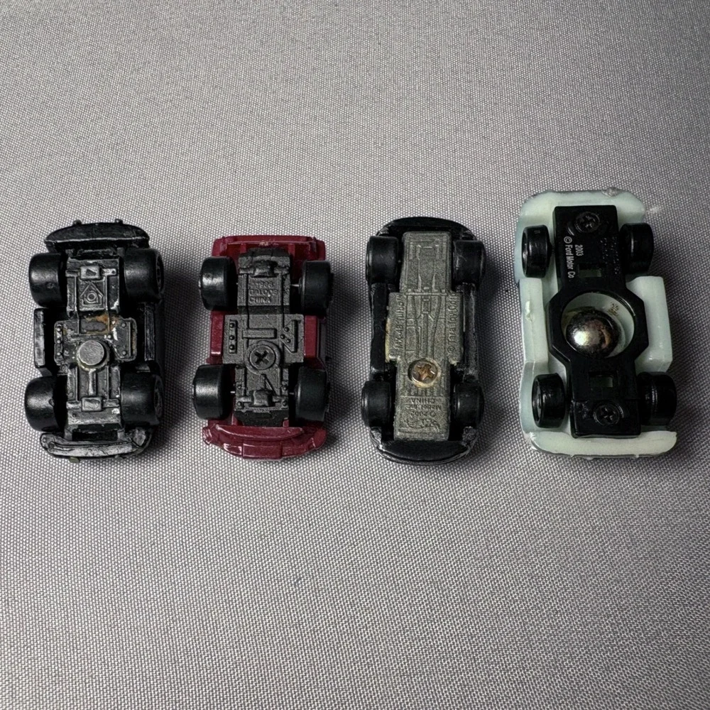 Vintage Micro Toy Car Lot Galoob 1988 Hot Wheels MX-48 Turbo Playmates Ford